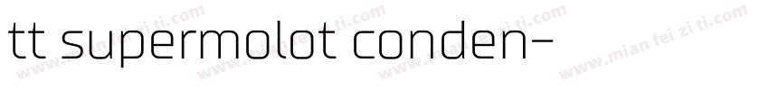 tt supermolot conden字体转换